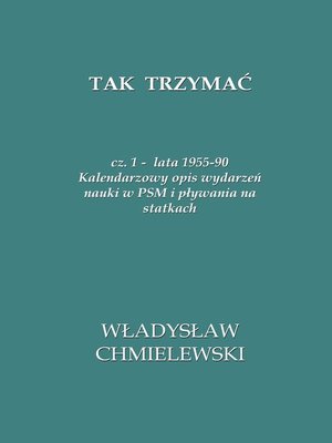 cover image of Tak Trzymać